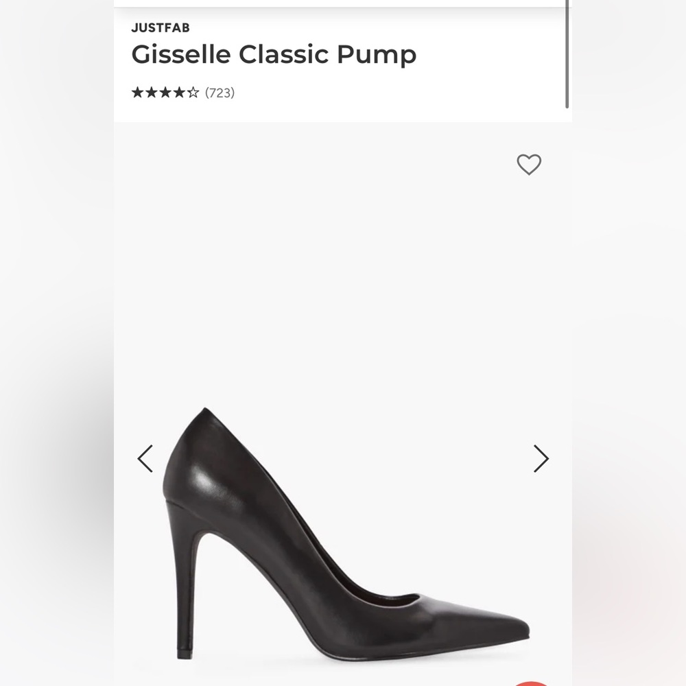 NIB JustFab Gisselle Classic pumps. Black size 8